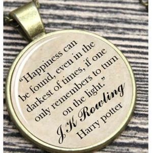 NEW HP HERMIONE J K ROWLING QUOTE NECKLACE